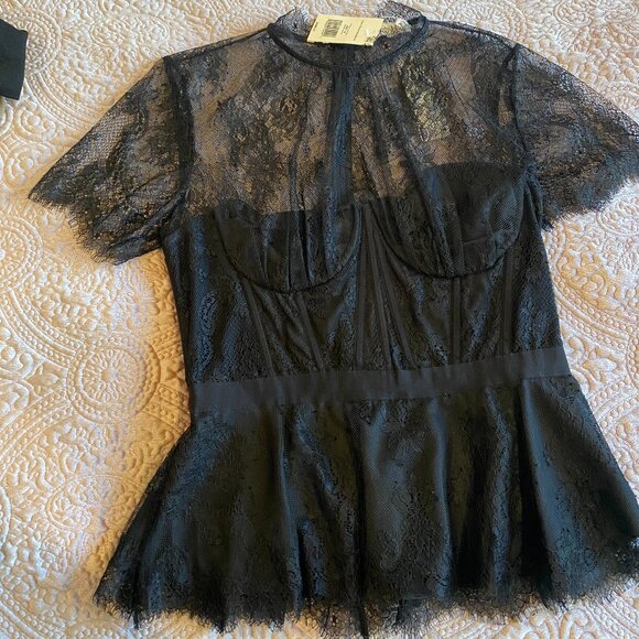 SIMKHAI Kehlani Lace Bustier Top  Kehlani Lace Bustier Top - Picture 6 of 9